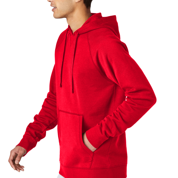 Sport Tek Drive Fleece Pullover Hoodie, True Red, Left Sleeve view