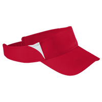 Sport Tek Dry Zone ® Colorblock Visor, True Red / White, Right Side view