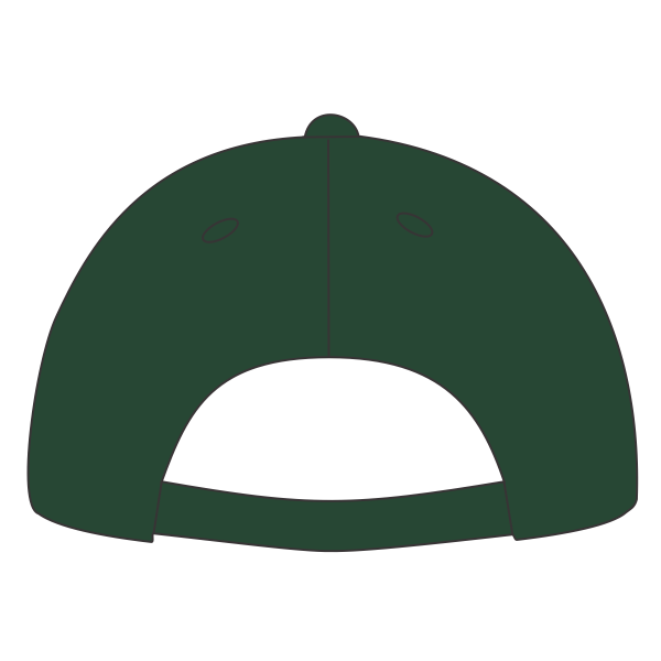 Sport Tek Dry Zone ® Nylon Cap, Forest Green, Headwear Arch Back view