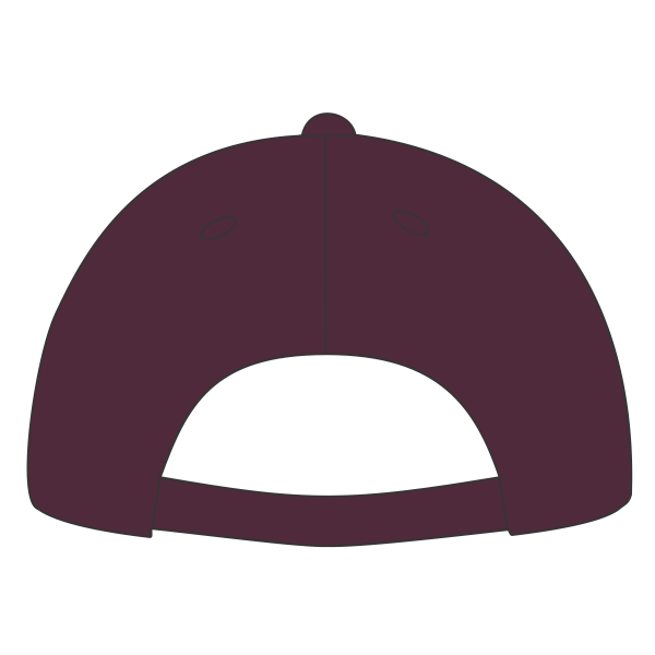 Sport Tek Dry Zone ® Nylon Cap, Maroon, Headwear Arch Back view