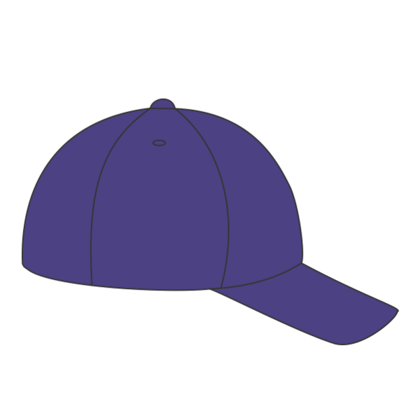 Sport Tek Dry Zone ® Nylon Cap, Purple, Hat Right view