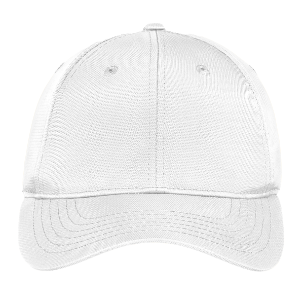 Sport Tek Dry Zone ® Nylon Cap, White, Hat (Front) view