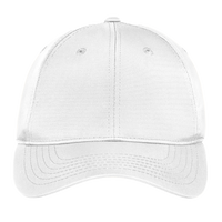 Sport Tek Dry Zone ® Nylon Cap, White, Hat (Front) view