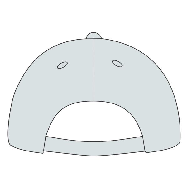 Sport Tek Dry Zone ® Nylon Cap, White, Headwear Arch Back view