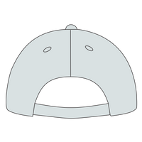 Sport Tek Dry Zone ® Nylon Cap, White, Headwear Arch Back view