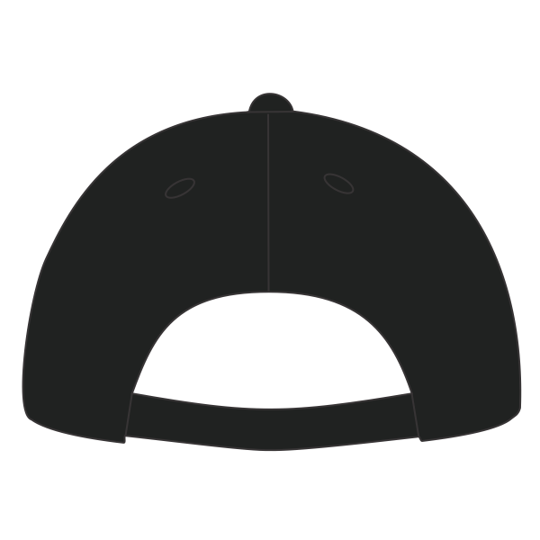 Sport Tek Dry Zone ® Nylon Colorblock Cap, Black / True Red, Back view
