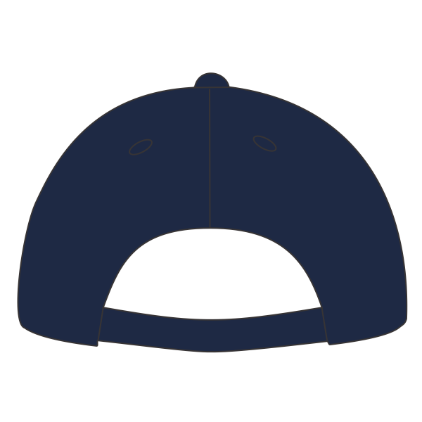 Sport Tek Dry Zone ® Nylon Colorblock Cap, True Navy / White, Back view