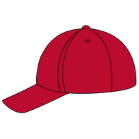 Sport Tek Dry Zone ® Nylon Colorblock Cap, True Red / White, Left Side view