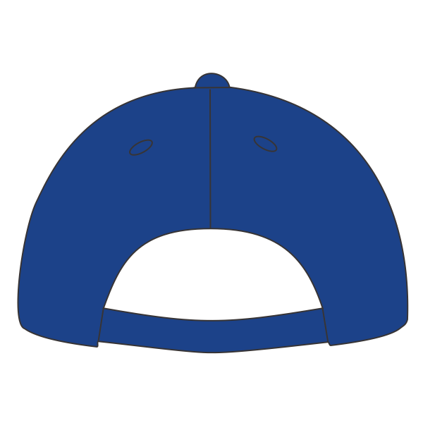 Sport Tek Dry Zone ® Nylon Colorblock Cap, True Royal / White, Back view