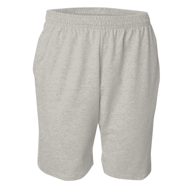 Sport Tek Jersey Knit Short with Pockets, Heather Grey, Front view