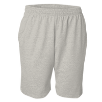 Sport Tek Jersey Knit Short with Pockets, Heather Grey, Front view