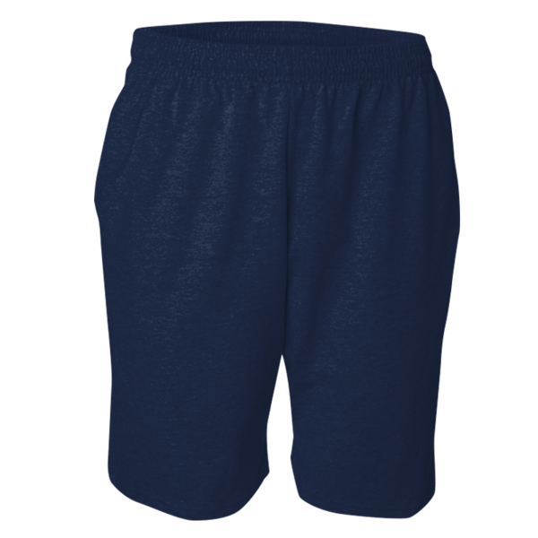 Sport Tek Jersey Knit Short with Pockets, True Navy, Front view