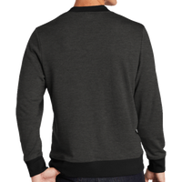 Sport Tek Lightweight French Terry Bomber, Heather Black, Back view