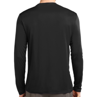 Sport Tek Long Sleeve PosiCharge ® Competitor Tee, Black, Back view