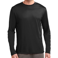Sport Tek Long Sleeve PosiCharge ® Competitor Tee, Black, Front view