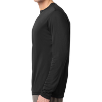 Sport Tek Long Sleeve PosiCharge ® Competitor Tee, Black, Left Sleeve view