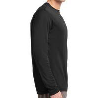 Sport Tek Long Sleeve PosiCharge ® Competitor Tee, Black, Right Sleeve view