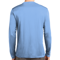 Sport Tek Long Sleeve PosiCharge ® Competitor Tee, Carolina Blue, Back view