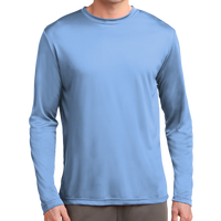 Sport Tek Long Sleeve PosiCharge ® Competitor Tee, Carolina Blue, Front view