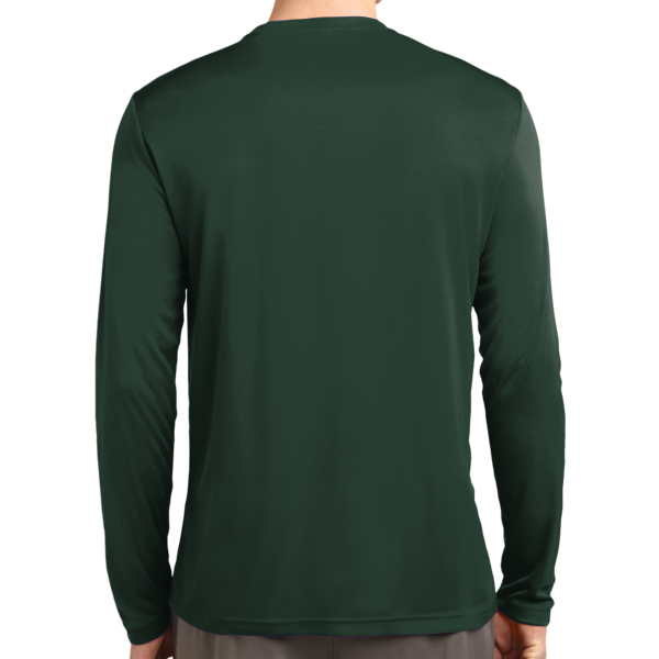 Sport Tek Long Sleeve PosiCharge ® Competitor Tee, Forest Green, Back view