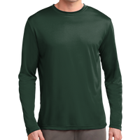 Sport Tek Long Sleeve PosiCharge ® Competitor Tee, Forest Green, Front view
