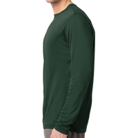 Sport Tek Long Sleeve PosiCharge ® Competitor Tee, Forest Green, Left Sleeve view