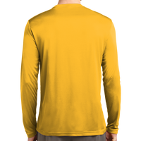 Sport Tek Long Sleeve PosiCharge ® Competitor Tee, Gold, Back view