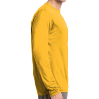Sport Tek Long Sleeve PosiCharge ® Competitor Tee, Gold, Right Sleeve view
