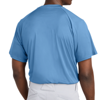 Sport Tek PosiCharge ® Competitor 2 Button Henley, Carolina Blue, Back view