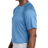 Sport Tek PosiCharge ® Competitor 2 Button Henley, Carolina Blue, Left Sleeve view