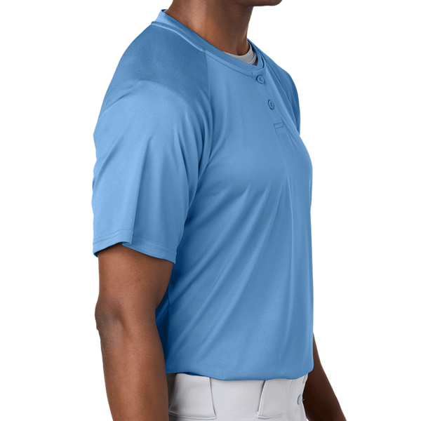 Sport Tek PosiCharge ® Competitor 2 Button Henley, Carolina Blue, Right Sleeve view