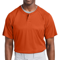 Sport Tek PosiCharge ® Competitor 2 Button Henley, Deep Orange, Front view