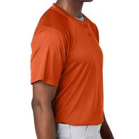Sport Tek PosiCharge ® Competitor 2 Button Henley, Deep Orange, Right Sleeve view