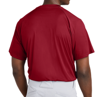 Sport Tek PosiCharge ® Competitor 2 Button Henley, Deep Red, Back view