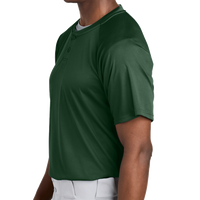 Sport Tek PosiCharge ® Competitor 2 Button Henley, Forest Green, Left Sleeve view