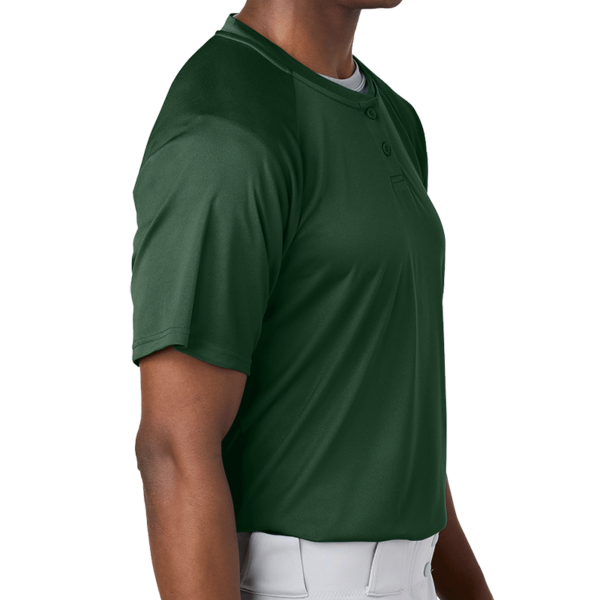 Sport Tek PosiCharge ® Competitor 2 Button Henley, Forest Green, Right Sleeve view