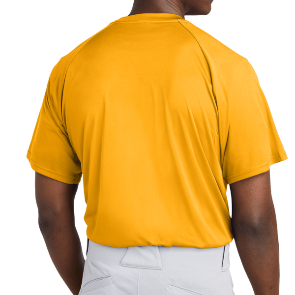 Sport Tek PosiCharge ® Competitor 2 Button Henley, Gold, Back view