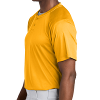 Sport Tek PosiCharge ® Competitor 2 Button Henley, Gold, Left Sleeve view