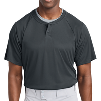 Sport Tek PosiCharge ® Competitor 2 Button Henley, Iron Grey, Front view
