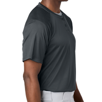 Sport Tek PosiCharge ® Competitor 2 Button Henley, Iron Grey, Right Sleeve view