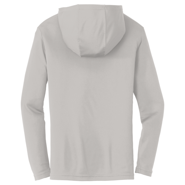 Sport Tek PosiCharge ® Competitor Hooded Pullover, Silver, Back view