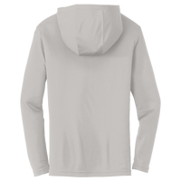 Sport Tek PosiCharge ® Competitor Hooded Pullover, Silver, Back view