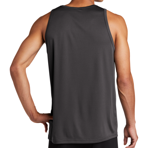 Sport Tek PosiCharge ® Competitor Tank, Iron Grey, Back view