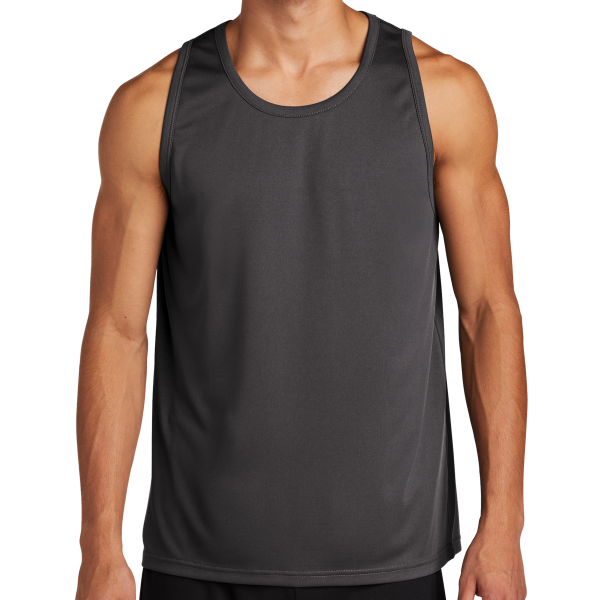 Sport Tek PosiCharge ® Competitor Tank, Iron Grey, Front view