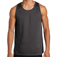 Sport Tek PosiCharge ® Competitor Tank, Iron Grey, Front view