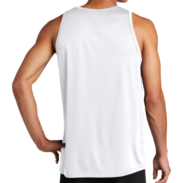Sport Tek PosiCharge ® Competitor Tank, White, Back view
