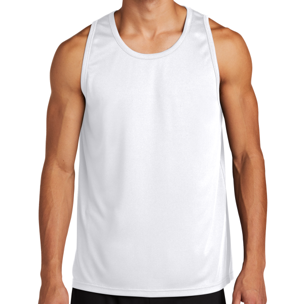 Sport Tek PosiCharge ® Competitor Tank, White, Front view