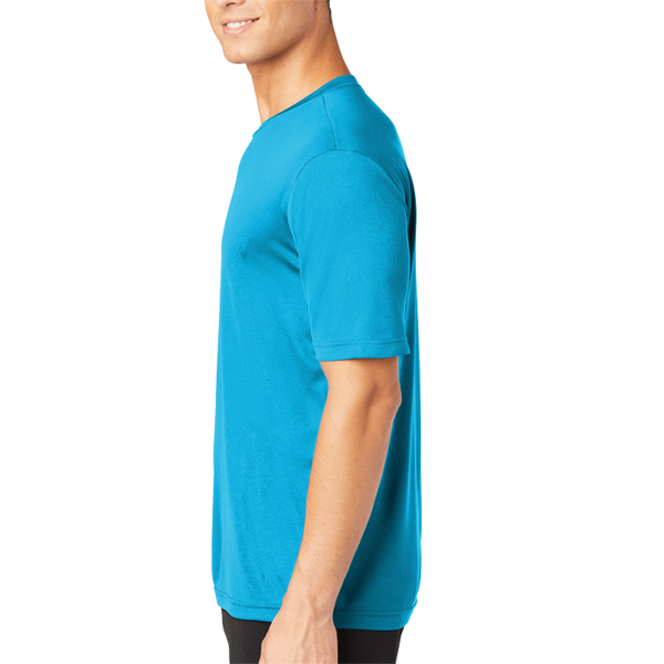 Sport Tek PosiCharge ® Competitor Tee, Atomic Blue, Left Sleeve view