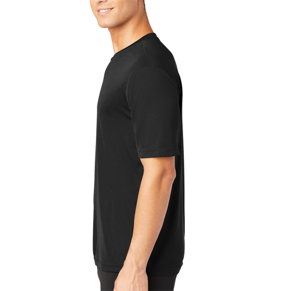 Sport Tek PosiCharge ® Competitor Tee, Black, Left Sleeve view