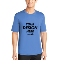 Sport Tek PosiCharge ® Competitor Tee, Carolina Blue, Front view, Mockup